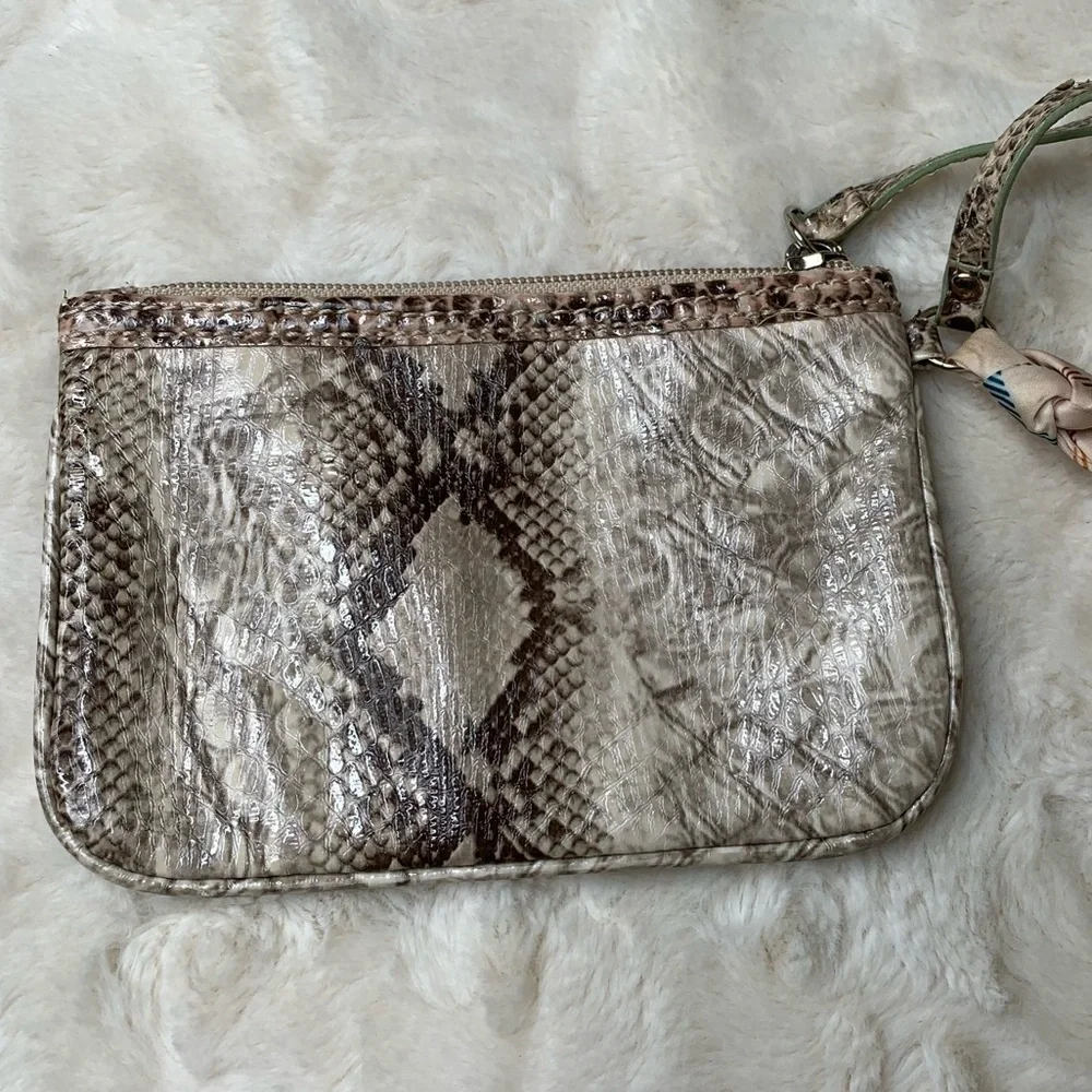 Liz Claiborne | Snake Print ZIP Wallet Coin Purse